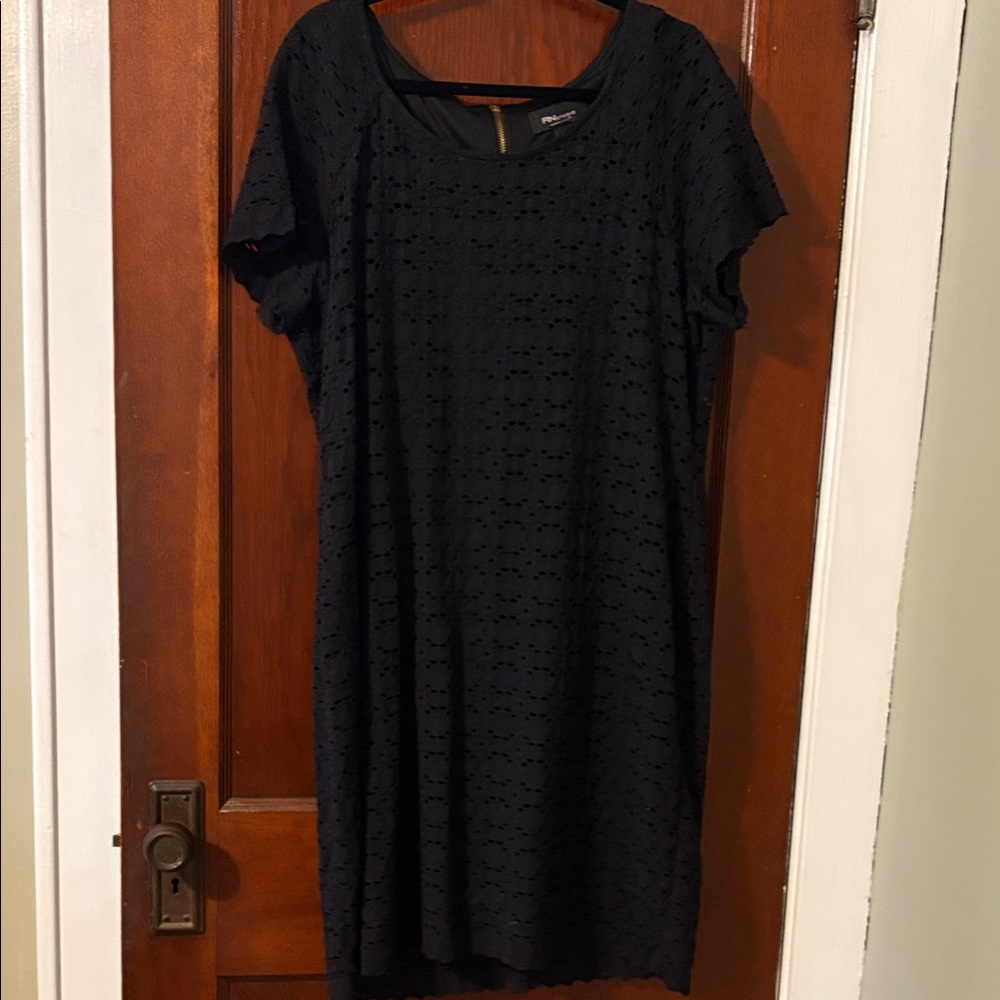 Studio Black Textured Midi Dress
